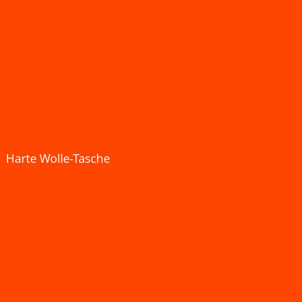 Harte Wolle-Tasche