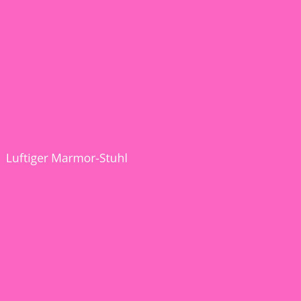 Luftiger Marmor-Stuhl