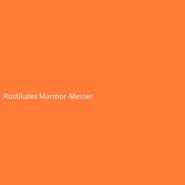 Rustikales Marmor-Messer