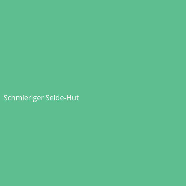 Schmieriger Seide-Hut