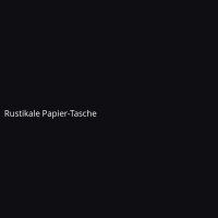 Rustikale Papier-Tasche