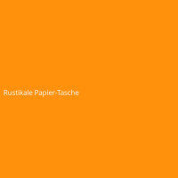 Rustikale Papier-Tasche