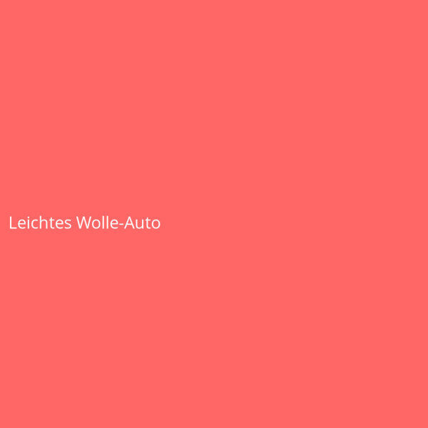 Leichtes Wolle-Auto
