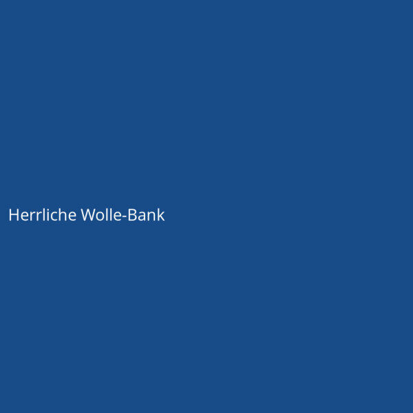 Herrliche Wolle-Bank