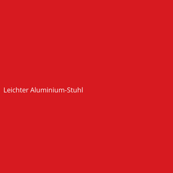 Leichter Aluminium-Stuhl