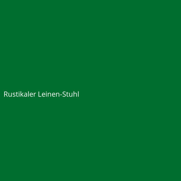 Rustikaler Leinen-Stuhl