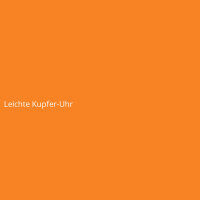 Leichte Kupfer-Uhr