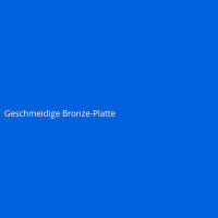Geschmeidige Bronze-Platte