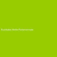 Rustikales Wolle-Portemonnaie