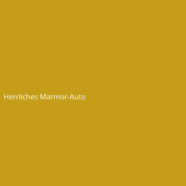 Herrliches Marmor-Auto