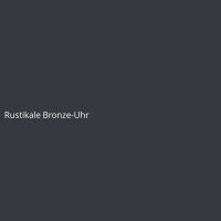 Rustikale Bronze-Uhr