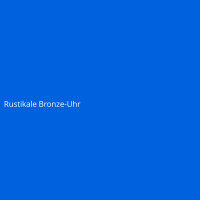 Rustikale Bronze-Uhr