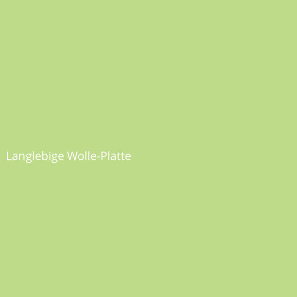 Langlebige Wolle-Platte