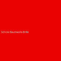 Schicke Baumwolle-Brille