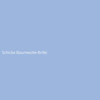 Schicke Baumwolle-Brille