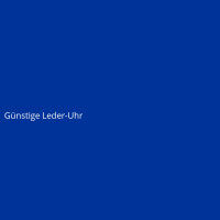 G&uuml;nstige Leder-Uhr