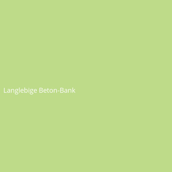 Langlebige Beton-Bank