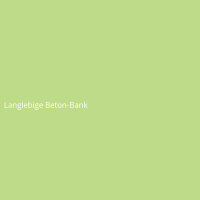 Langlebige Beton-Bank
