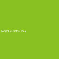Langlebige Beton-Bank