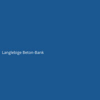 Langlebige Beton-Bank