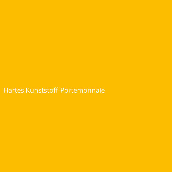 Hartes Kunststoff-Portemonnaie